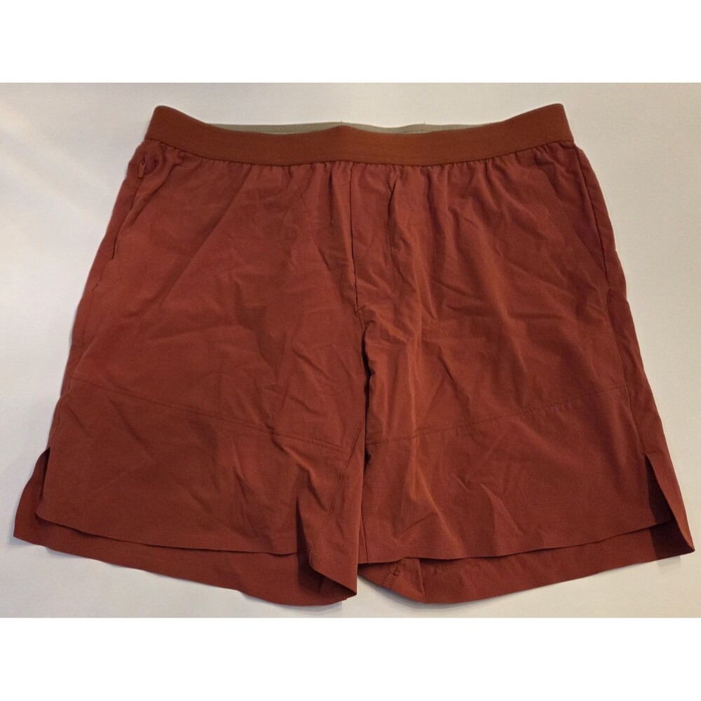 NWOT Ten Thousand Ripstop Short Lined 7" Running Training Shorts Rust Red Large